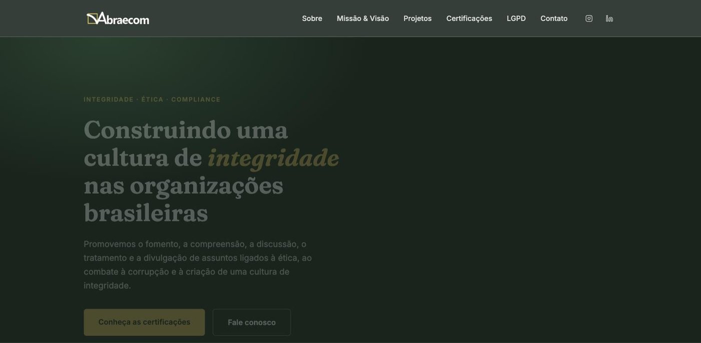 Site da Abraecom